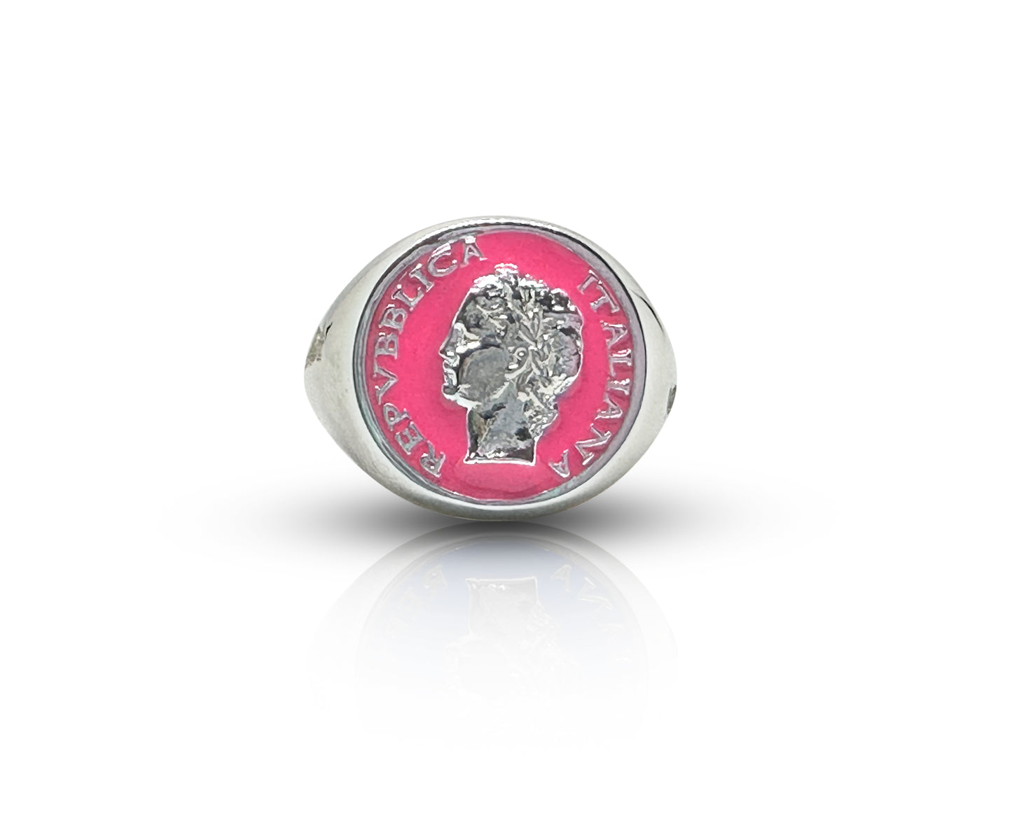 Anello Chevalier Lira Coin Dolce Vita