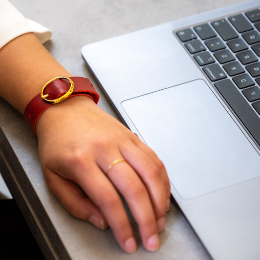 Ellipse Bracelet in Bronze